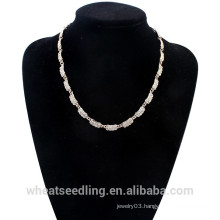 Wholesale Factory Price Fashion Design stainless steel chain crystal necklace